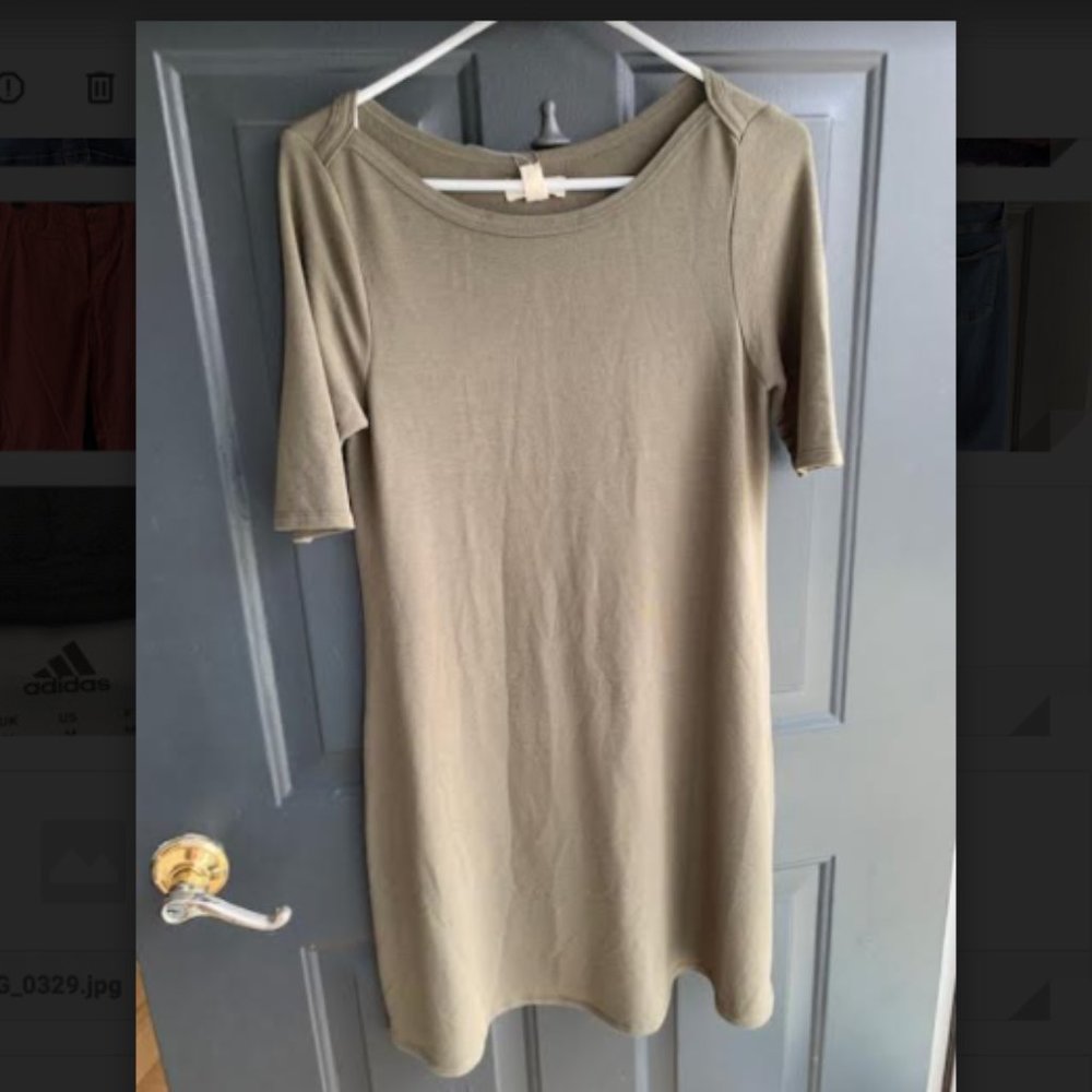 Cupio Green Short-sleeve Dress